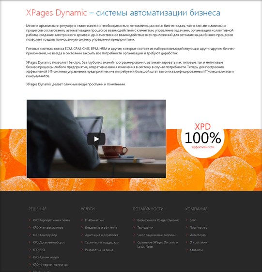 Websites: XPages Dynamic web site